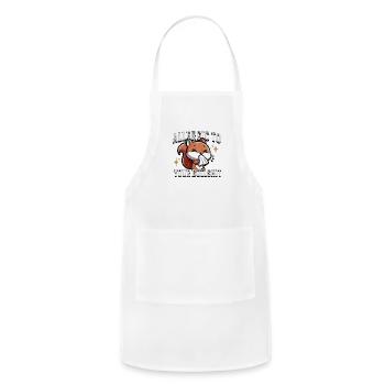 Allergic to Your Bullshit - Adjustable Apron - white - Front - Julia (174cm)