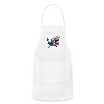 mind eater - Adjustable Apron - white - Front - Julia (174cm)