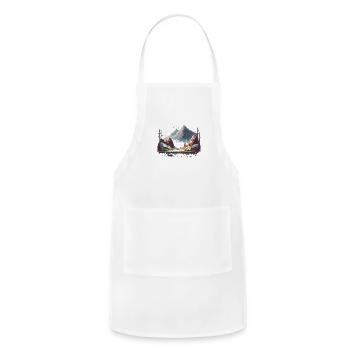 nice hidden nature - Adjustable Apron - white - Front - Julia (174cm)