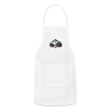 nice hidden nature - Adjustable Apron - white - Front - Julia (174cm)