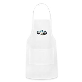 hidden nature - Adjustable Apron - white - Front - Julia (174cm)