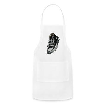 Black Sneaker - Adjustable Apron - white - Front - Julia (174cm)