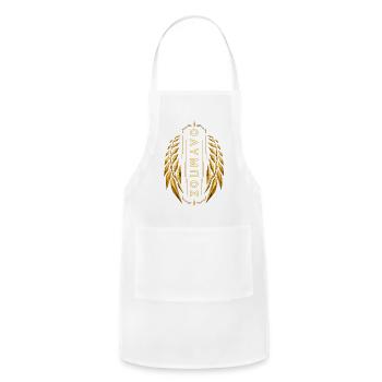 Olympus Gold Laurel Emblem - Adjustable Apron - white - Front - Julia (174cm)