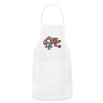Running Werewolf - Adjustable Apron - white - Front - Julia (174cm)
