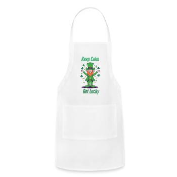 Keep Calm - Adjustable Apron - white - Front - Julia (174cm)
