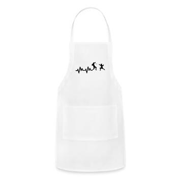 Fencing heartbeat - Adjustable Apron - white - Front - Julia (174cm)