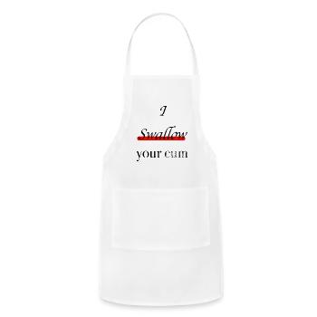 Swallow cum creampie submissive sex - Adjustable Apron - white - Front - Julia (174cm)