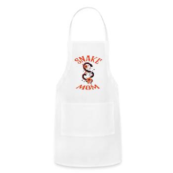 Snake Mom Gift Idea Terrarium - Adjustable Apron - white - Front - Julia (174cm)
