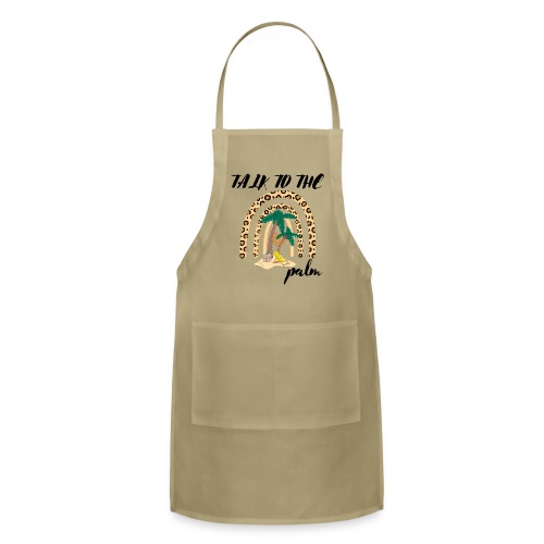 Talk To The Palm Trees Rainbow Leopard Tropical - Adjustable Apron