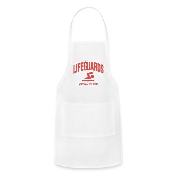 sinjin drowning merch - Adjustable Apron - white - Front - Julia (174cm)