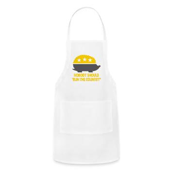 Libertarian Saying Anti-Government - Adjustable Apron - white - Front - Julia (174cm)