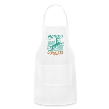 Motivation motivate career positive gift - Adjustable Apron - white - Front - Julia (174cm)