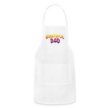 Grateful Dad - Adjustable Apron - white - Front - Julia (174cm)