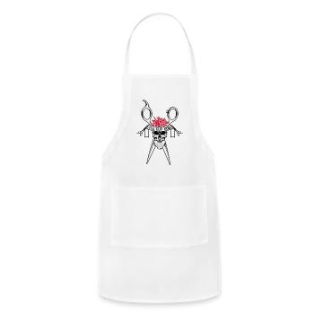 I'll Cut You - Adjustable Apron - white - Front - Julia (174cm)
