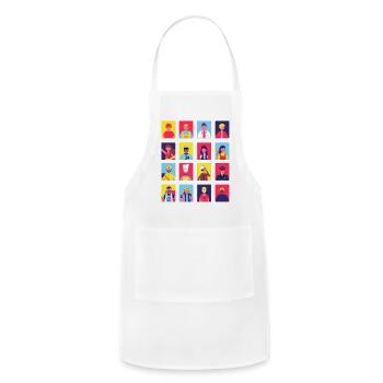 People At Work - Adjustable Apron - white - Front - Julia (174cm)