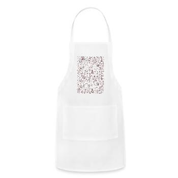 Christmas Collection - Adjustable Apron - white - Front - Julia (174cm)
