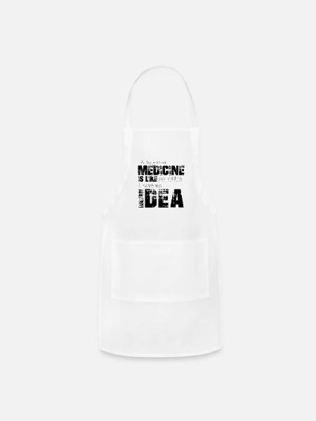 Medicine - Adjustable Apron - white