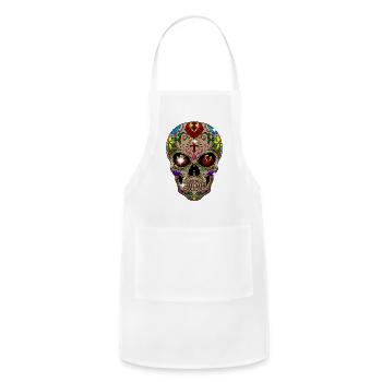 Ft Pierce FL The Sunrise City Souvenir T Shirt - Adjustable Apron - white - Front - Julia (174cm)