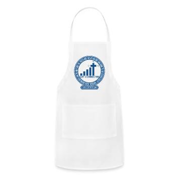 Always connected to the Jesus 1 - Adjustable Apron - white - Front - Julia (174cm)