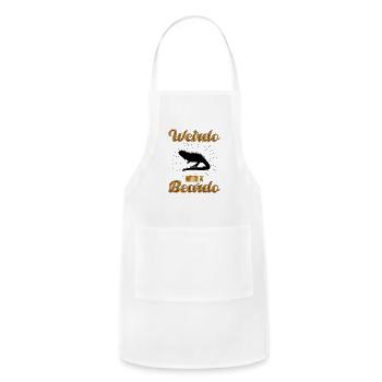 Terrarium Lizard Owner Bearded Dragon Pet Lizard - Adjustable Apron - white - Front - Julia (174cm)