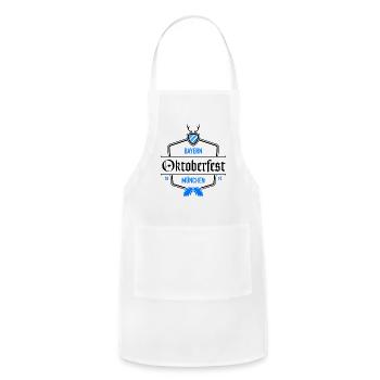 Oktoberfest Munich Bavaria German Beer Festival - Adjustable Apron - white - Front - Julia (174cm)