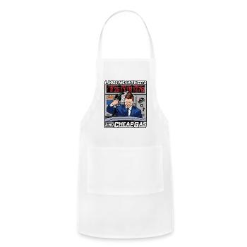 I Miss Mean Tweets And Cheap Gas Conservative Repu - Adjustable Apron - white - Front - Julia (174cm)