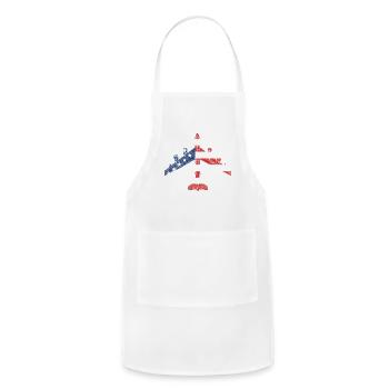 B-52 Stratofortress Aircraft Schematic American Fl - Adjustable Apron - white - Front - Julia (174cm)