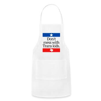 Don'T Mess With Trans Don'T Mess With Trans - Adjustable Apron - white - Front - Julia (174cm)