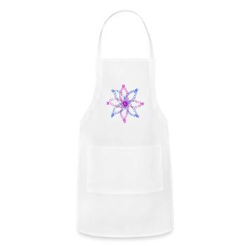 Fluid Flower - Adjustable Apron - white - Front - Julia (174cm)