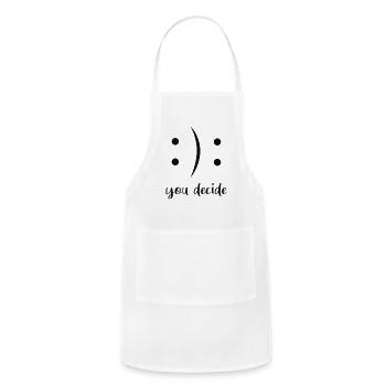 You Decide Emotion - Adjustable Apron - white - Front - Julia (174cm)