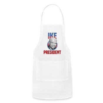 General Dwight D Eisenhower I Like Ike For - Adjustable Apron - white - Front - Julia (174cm)