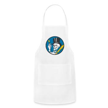 Historic 95Th Fighter Squadron Ww2 Warbird - Adjustable Apron - white - Front - Julia (174cm)