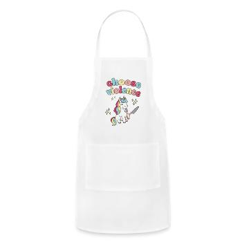 Choose Violence - Adjustable Apron - white - Front - Julia (174cm)