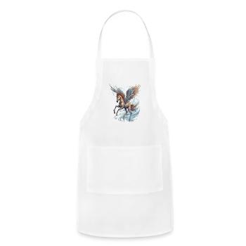 Pegasus Winged Horse Horses Mythology Fantasy Art - Adjustable Apron - white - Front - Julia (174cm)