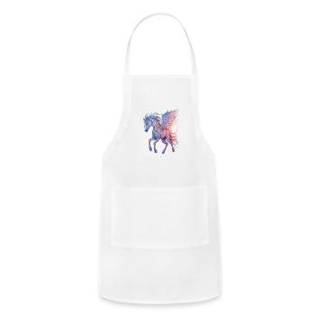 Pegasus Winged Horse Horses Mythology Fantasy Art - Adjustable Apron - white - Front - Julia (174cm)