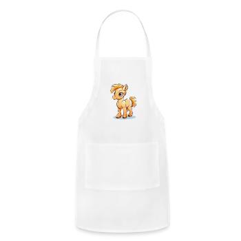 Pony Horse Rider Equestrian Horseback Riding - Adjustable Apron - white - Front - Julia (174cm)