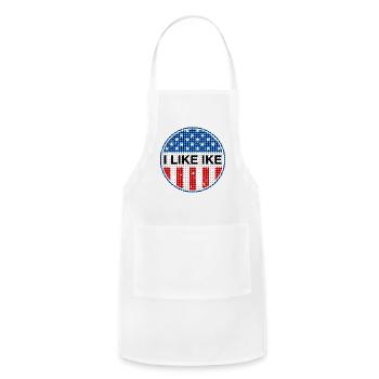 I Like Ike Presidential - Adjustable Apron - white - Front - Julia (174cm)
