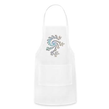 Andreas Steinweg Mandelbrot Fractal - Adjustable Apron - white - Front - Julia (174cm)