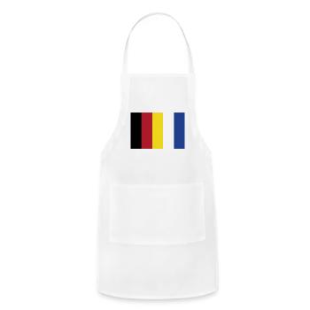 Palette de couleurs - Tablier réglable - blanc - Devant - Julia (174cm)