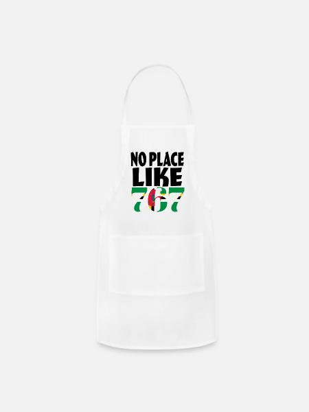 Noplace Like 767 Domia - Adjustable Apron - white