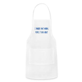 normal people - Adjustable Apron - white - Front - Julia (174cm)