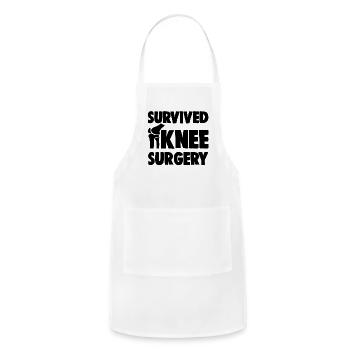 Survived Knee Surgery - Adjustable Apron - white - Front - Julia (174cm)