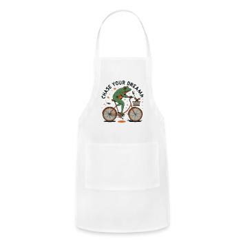 Froggy Motivation - Adjustable Apron - white - Front - Julia (174cm)