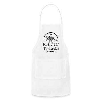 Spider Lover Arachnid Cobweb Terrarium Tarantula - Adjustable Apron - white - Front - Julia (174cm)