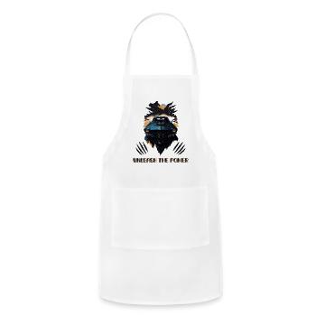 Mustang Shelby, unleash the power. - Adjustable Apron - white - Front - Julia (174cm)
