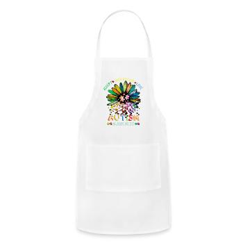 Accept understand love awakeness - Adjustable Apron - white - Front - Julia (174cm)