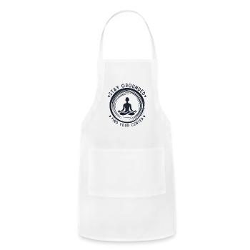 Meditative Silhouette - Adjustable Apron - white - Front - Julia (174cm)