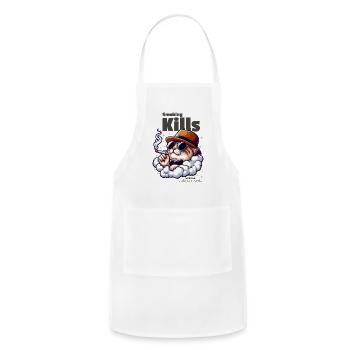 Smoking Kills - Adjustable Apron - white - Front - Julia (174cm)