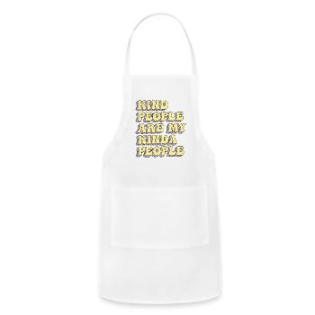 Kind People Are My Kinda People - Adjustable Apron - white - Front - Julia (174cm)