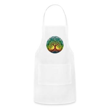 Tree of life, clothing, general items,Tree of Life - Adjustable Apron - white - Front - Julia (174cm)